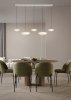Lampa wisząca LED wielopunktowa okrągłe klosze designerska nowoczesna ściemnialna KEATON 340210576 Trio